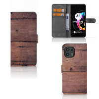 Motorola Edge 20 Lite Book Style Case Old Wood