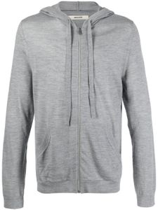 Zadig&Voltaire hoodie zippé à lien de resserrage - Gris