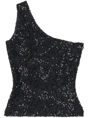 Balenciaga Asymmetrische top - Zwart