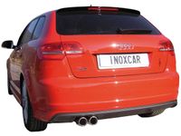 InoxCar uitlaat passend voor Audi S3 8P Sportback 2.0TFSi (265pk) 2008- 2x80mm IXOVAU1480 - thumbnail