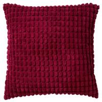 Dutch Decor - ROME - Kussenhoes 45x45 cm - 100% polyester - effen kleur - Red Plum - donkerroze