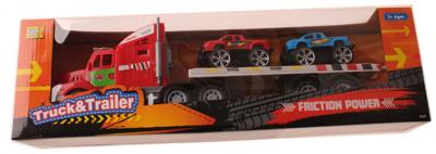 Jonotoys autotransporter jongens 42 cm rood 3 delig Jonotoys autotransporter jongens 42 cm rood 3 delig