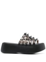 Jean Paul Gaultier x Melissa mules Punk Love Becky à plateforme - Noir - thumbnail