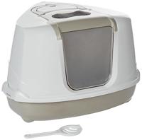 Modern Hoek Kattenbak Flip Grijs/Taupe 56 x 45 x 39 cm