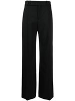 Chloé pantalon taille haute à détail de plis - Noir