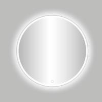 Best Design Badkamerspiegel Venetië White LED Verlichting 60x60 cm Rond Mat Wit - thumbnail