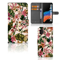 Samsung Galaxy Xcover 6 Pro Hoesje Flowers - thumbnail