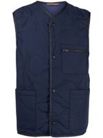 Paul Smith gilet matelassé à boutons pression - Bleu