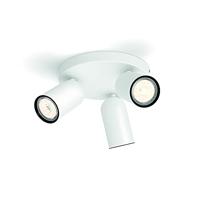 Philips Pongee opbouwspot 3-lichts - Wit - GU10 - Draaibare spots - Eenvoudige installatie - Exclusief lichtbron