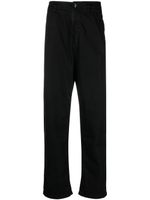 Stone Island pantalon droit à motif Compass - Noir