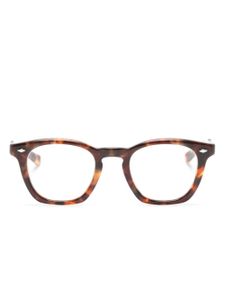 Eyevan7285 lunettes de soleil rondes à effet écailles de tortue - Marron