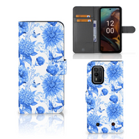 Hoesje voor Nokia XR21 Flowers Blue