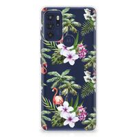 Motorola Moto G60s TPU Hoesje Flamingo Palms - thumbnail