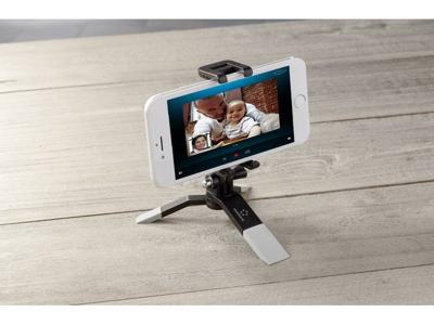 Renkforce Ministatief Zwart, Wit Incl. smartphonehouder