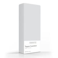 Romanette Topper Hoeslaken Hoge Hoek Silver 100% Katoen 2-persoons Xxl 160x220