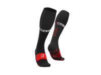 Compressport Full socks Run compressiesokken zwart T1 - thumbnail