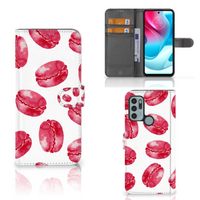 Motorola Moto G60s Book Cover Pink Macarons - thumbnail