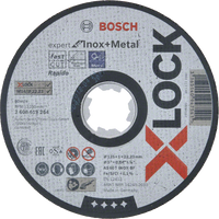 Bosch Accessoires X-LOCK Slijpschijf Expert for Inox & Metal 125x1x22.23mm, recht - 1 stuk(s) - 2608619264