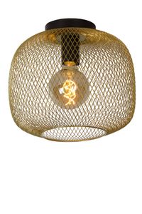 Lucide Mesh plafondlamp 30cm 1x E27 goud mat