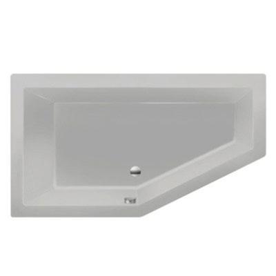 Ligbad Inbouw Xenz Society 160 Vijfhoek Rechts 90x160x50cm Acryl Cement Mat met Poten