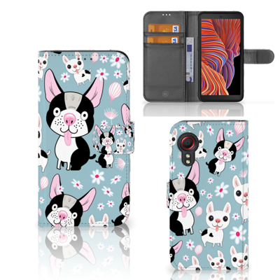 Samsung Galaxy Xcover 5 Telefoonhoesje met Pasjes Hondjes Samsung Galaxy Xcover 5 Telefoonhoesje met Pasjes Hondjes