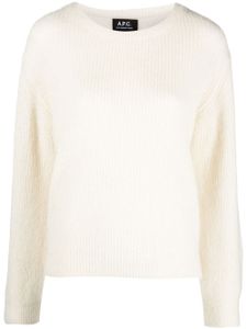 A.P.C. pull à encolure ronde - Blanc