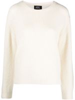 A.P.C. pull à encolure ronde - Blanc