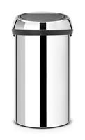 Brabantia Touch Bin Prullenbak, Brilliant Steel, 60 Liter
