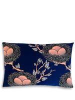 Mumutane coussin Iki Nest à imprimé graphique - Bleu