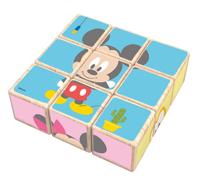Disney blokkenpuzzel Mickey Mouse junior 21 cm hout 9 delig