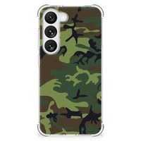 Samsung Galaxy S23 Doorzichtige Silicone Hoesje Army Dark