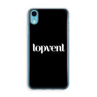 Topvent Zwart: iPhone XR Transparant Hoesje - thumbnail