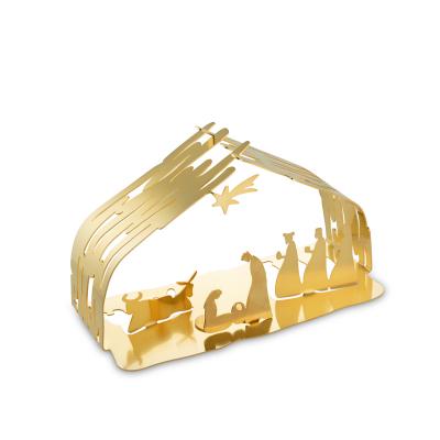 Alessi BARK for Christmas Sfeerlichtje kerststal RVS Verguld Alessi BARK for Christmas Sfeerlichtje kerststal RVS Verguld