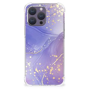 Back Cover voor iPhone 15 Pro Max Watercolor Paars