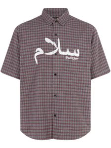 Supreme x UNDERCOVER short-sleeve flannel shirt - Gris