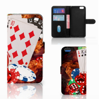 Apple iPhone 7 Plus | 8 Plus Wallet Case met Pasjes Casino