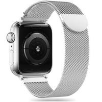 Apple Watch Series 9/8/SE (2022)/7/SE/6/5/4/3/2/1 Tech-Protect Milanese band - zilver - thumbnail