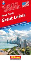 Wegenkaart - landkaart 03 Great Lakes USA | Hallwag - thumbnail