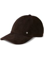 Maison Michel casquette Tiger en cuir - Marron