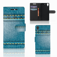 HTC Desire 628 Wallet Case met Pasjes Jeans