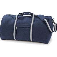 Vintage canvas weekend/reistas donkerblauw 45 liter   -