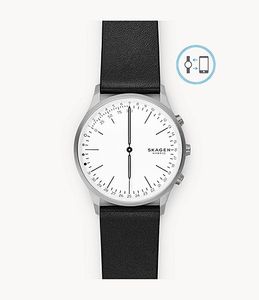 Horlogeband Skagen SKT1201 Leder Zwart 22mm