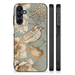 Bloemen Hoesje voor Samsung Galaxy A15 Vintage Bird Flowers