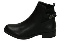 Lederlook enkellaarsjes in de aanbieding