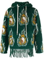 JORDANLUCA hoodie Cosmo à motif en jacquard - Vert