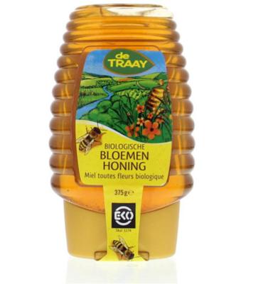 Traay Bloemenhoning Knijpfles Bio (375g) Traay Bloemenhoning Knijpfles Bio (375g)