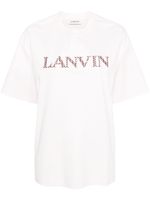 Lanvin t-shirt en coton à patchs logo - Rose