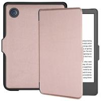 Lunso - Geschikt voor Kobo Clara 2E hoes (6 inch) - sleep cover - Rose Goud