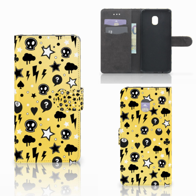 Telefoonhoesje met Naam Samsung Galaxy J7 (2018) Punk Geel Telefoonhoesje met Naam Samsung Galaxy J7 (2018) Punk Geel