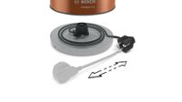 Bosch TWK4P439 waterkoker 1,7 l 2400 W Zwart, Goud - thumbnail